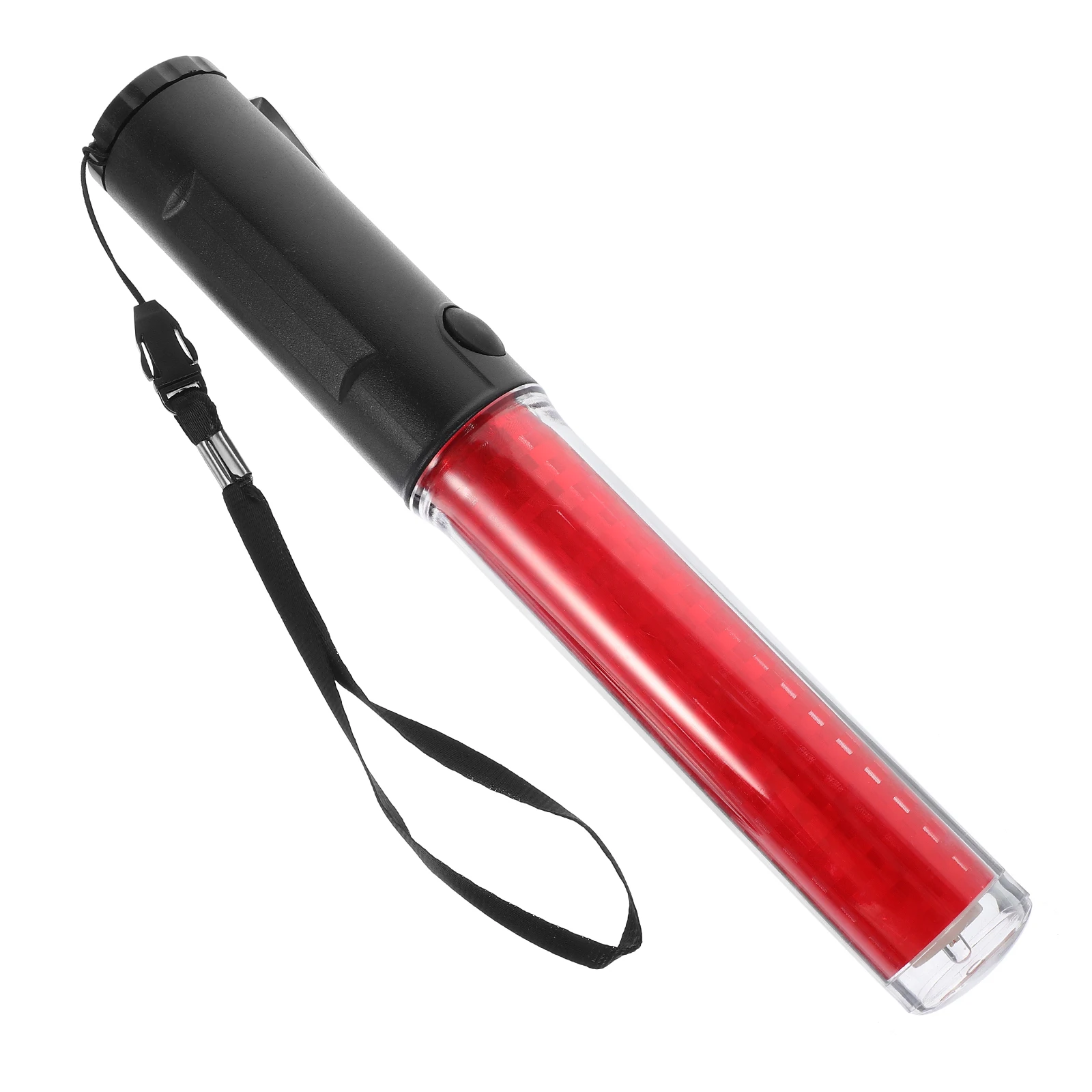 26cm LED Warning Light Sticks Red High Brightness Traffic Baton with Hook Concert Party Evacuation Glow Stick Reusable