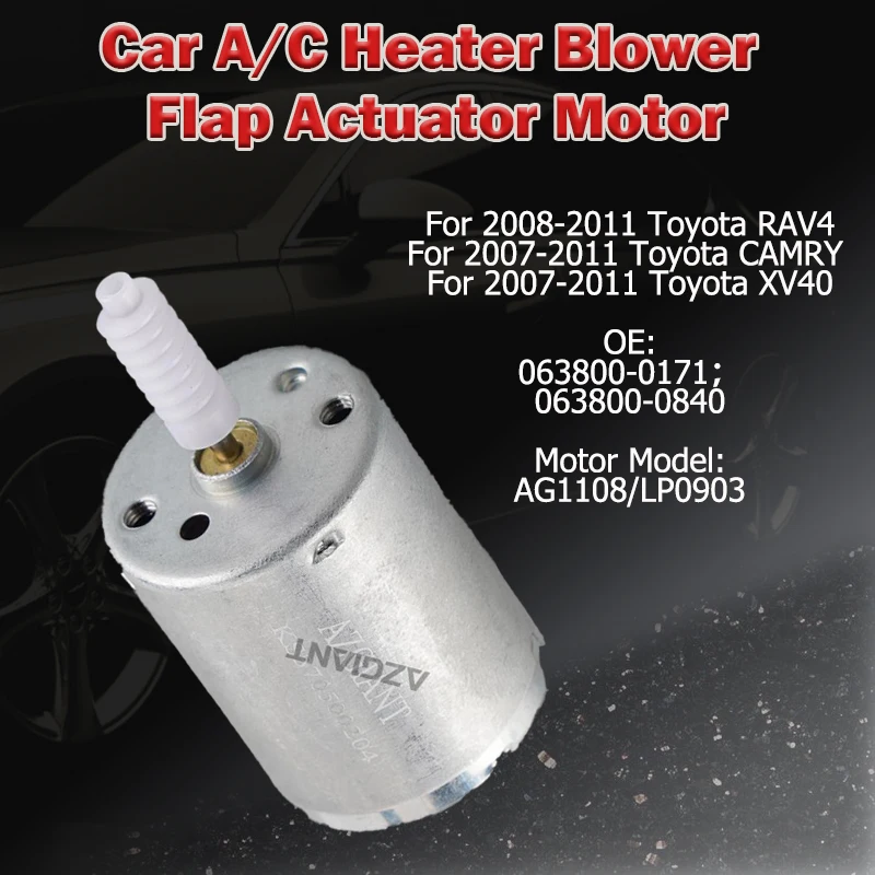 

AZGIANT AG1108/LP0903 Car AC air heater flap control actuator servo motor For Toyota RAV4/CAMRY/XV40 2008/2007-2011 maintain kit