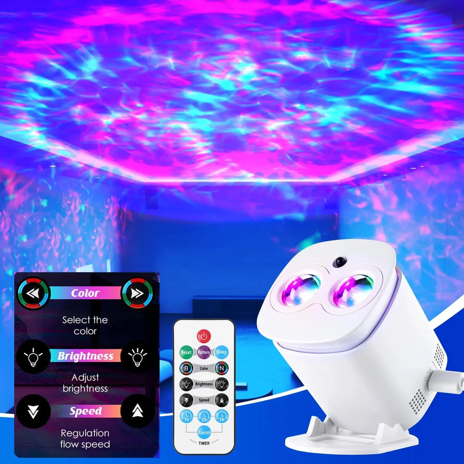 Galaxy Projector Night Light For Children 35 Modes Nebula LED Sunset Lamp Starry Sky Star Projector For Room Decoration
