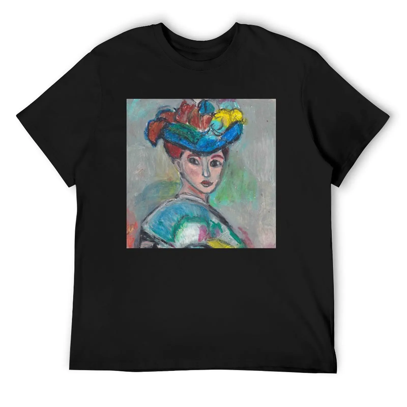 

The Woman With The Hat(After Matisse) T-Shirt boys animal print tees summer 2025 mens vintage t shirts