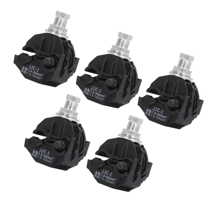 

5 Pcs Insulation Piercing Connector 1KV No Peeling Piercing Clamp High Low Voltage Cable Splitter JJC 1