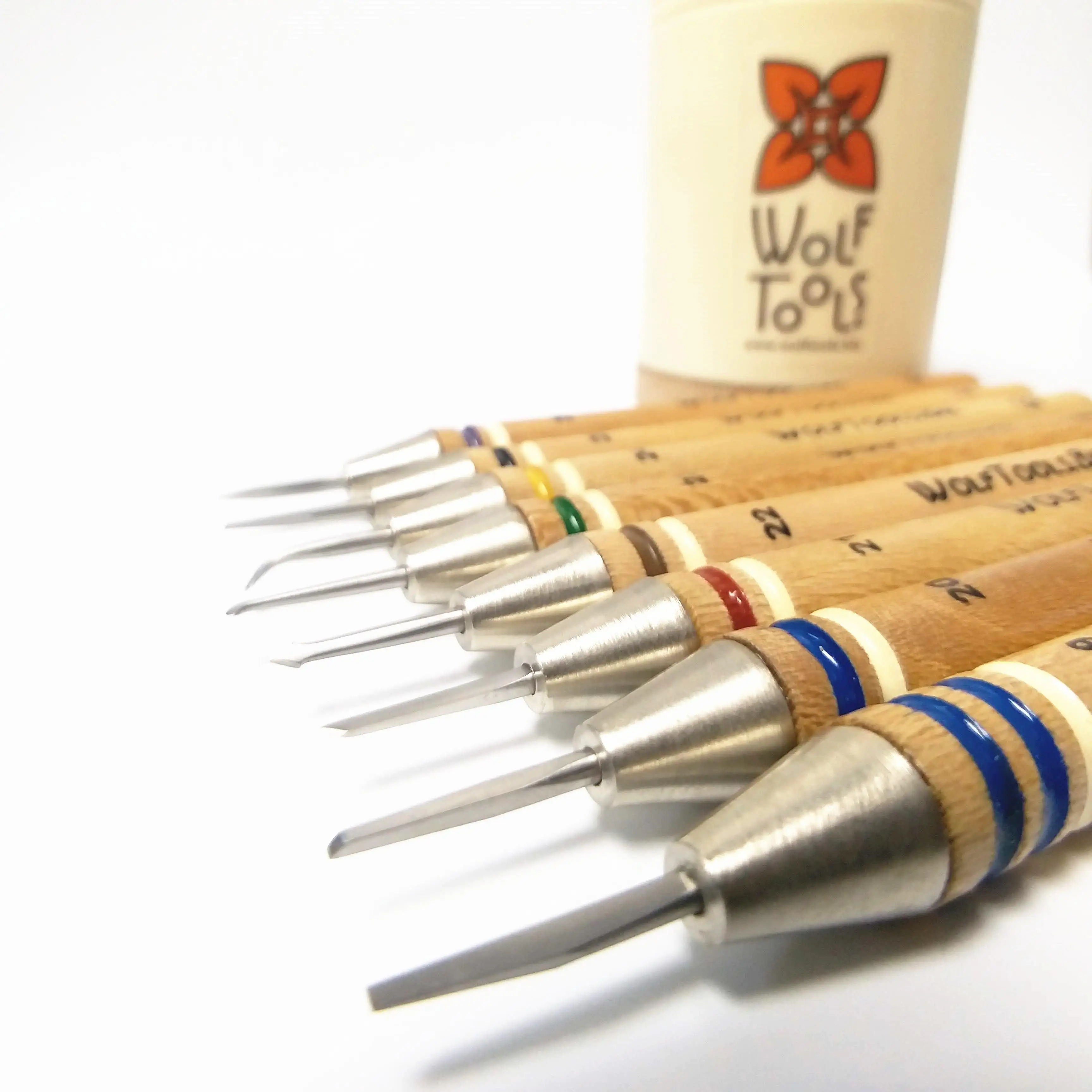 Wolf Tools Precision Micro Wax Carver Set Of 8 Jewelry Wax Carving Detailing Tool for Small Spaces & Wax Modelling