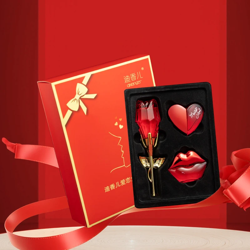 Valentine's Day Perfume Gift Box Women Perfume Spray Floral Scent Lasting Fragrance Pheromone Eau De Parfum Unisex Cologne