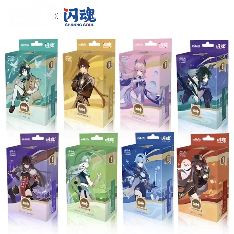 Hot Genshin Impact Game Seven Saints Call Battle Card Game Accessoires Card Supplement Pakket Card Verzamelen Hobby Game Card