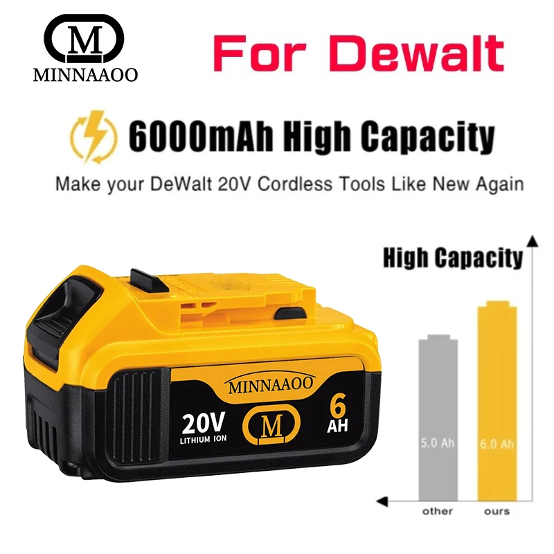 🔋New Dewalt 20V  Max Battery 21700 Lithium-ion Battery Replacement Battery For Dewalt DCB609 DCF850 DCD805 For Flexvolt Tools