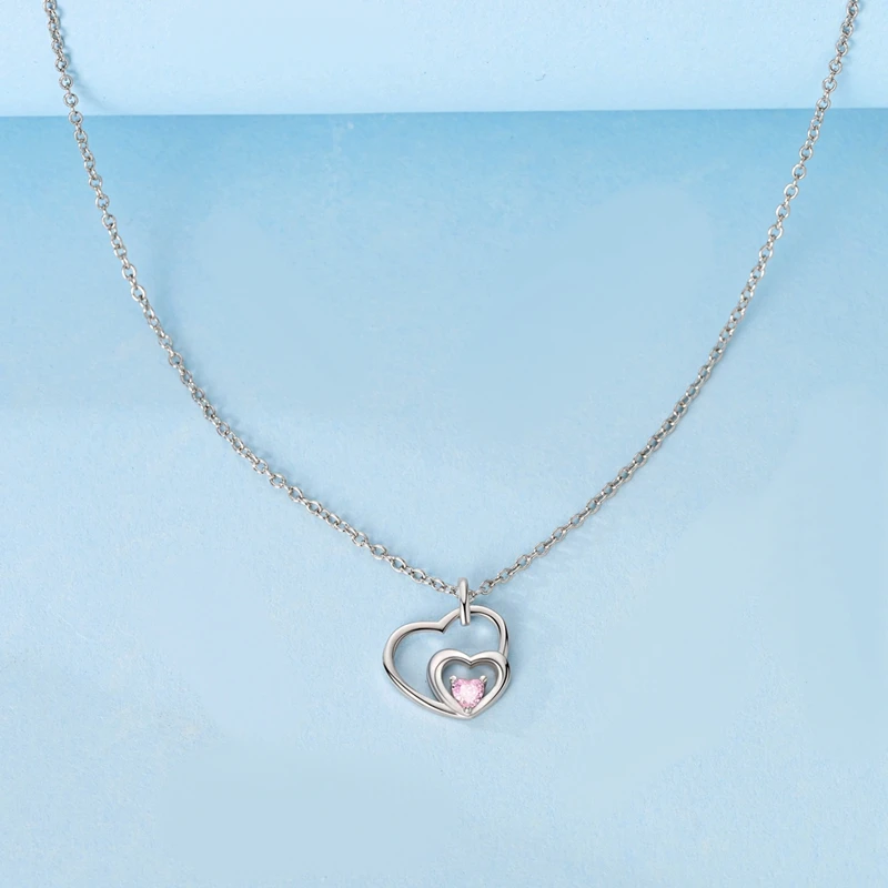 S925 Necklace For Women Silver Color Blue Crystal Shell Pearl Pendant Necklace Fine Anniversary Birthday All-match Jewelry Gifts