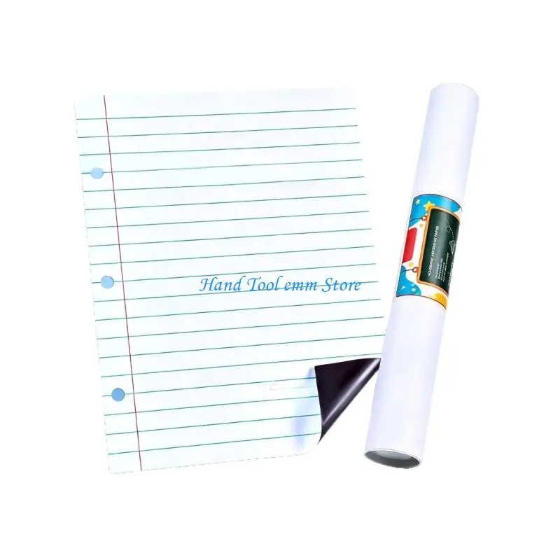 H37F Teacher Lesson Whiteboard Sheet Lined Write And Wipe Board 2 Pack, 28 x 22 Inch Writing Area for Classroom Practice and