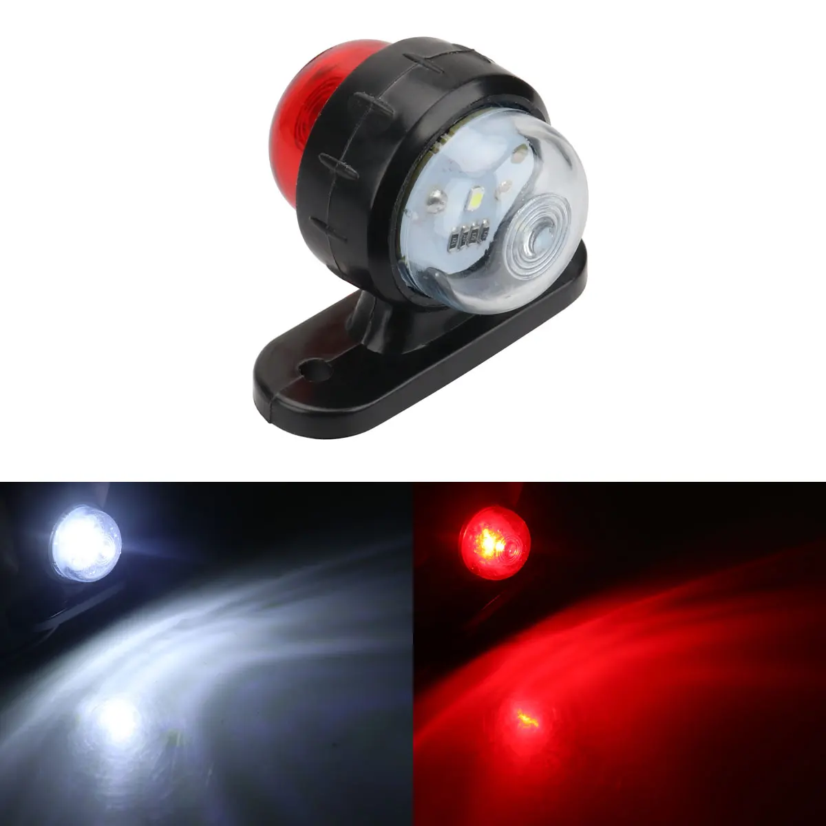 2 Stuks Led Zijmarkeringslichten 12V 24V Truck Voor Achteruitrijlichten Omtrek Lamp Indicator Achterlicht Voor Aanhangwagen Caravan