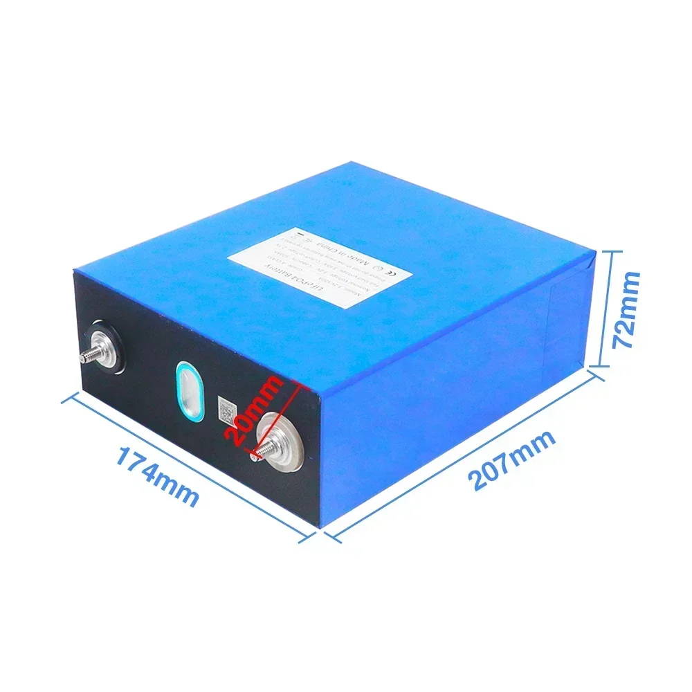 3.2V 320Ah Lifepo4 battery 12V 24V48V suitable for RV camping vehicle solar high-quality A-class 1-8pcs Solar Cells battery pack