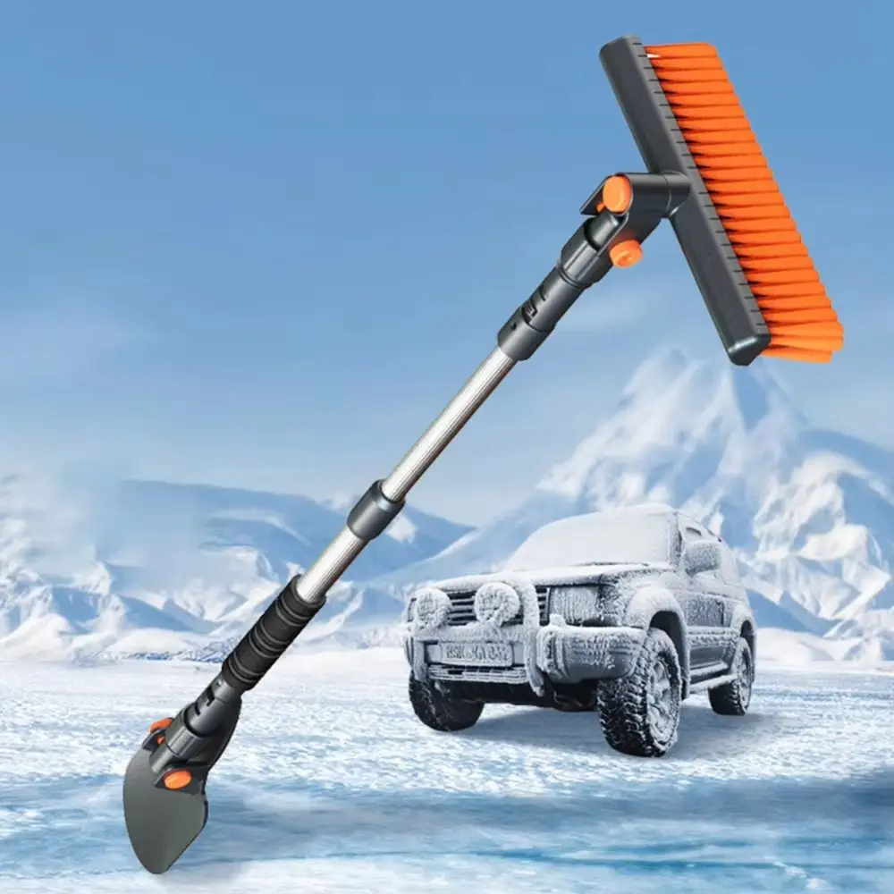 Extendable Car Scraper Multifunctional Ergonomic Grip Ice Scraper Sponge Grip Retractable Snow Removal Tool Cars & SUVs