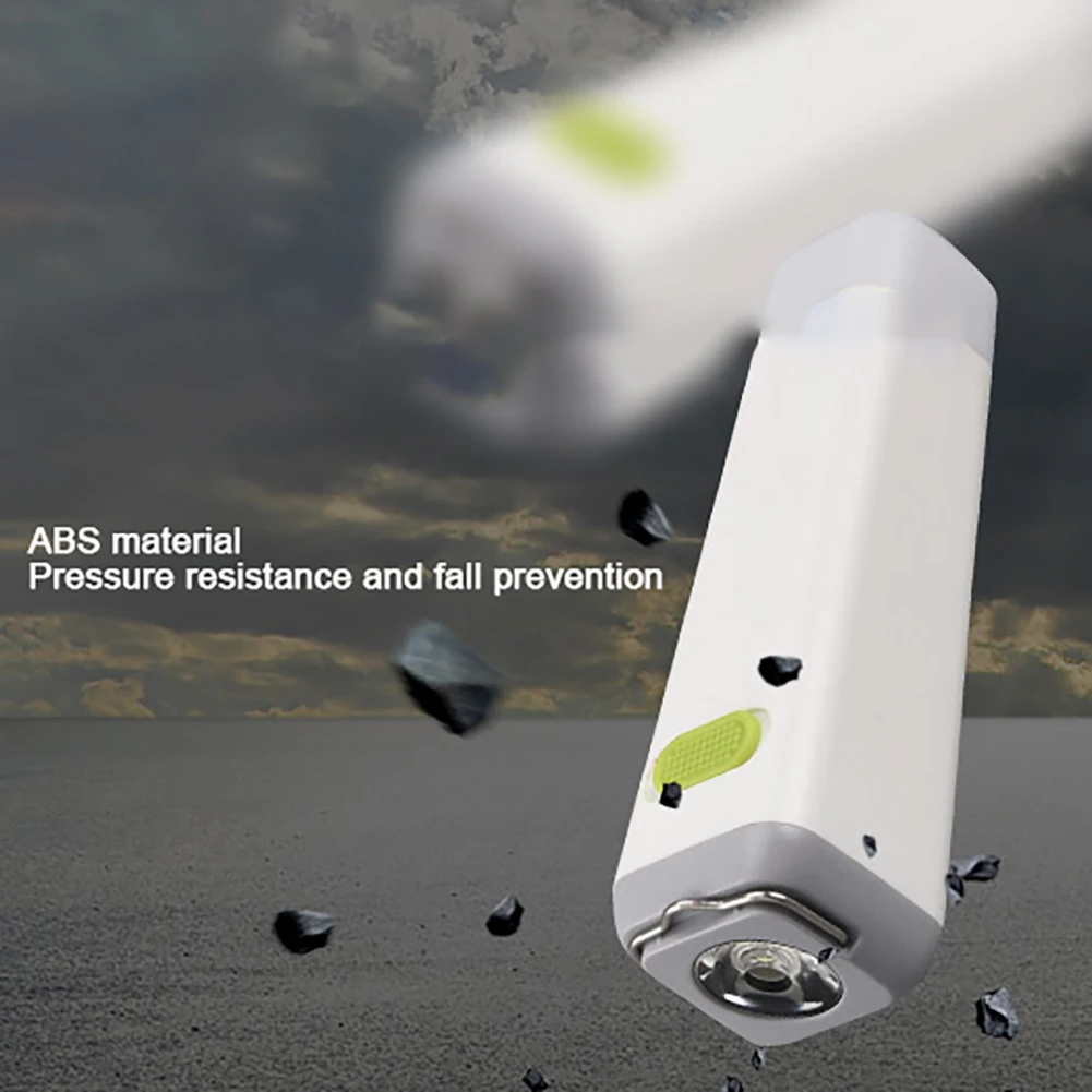 Strong Light Mini Flashlight USB Charging Outdoor Small Flashlight Walking Portable Household Lighting Flashlight