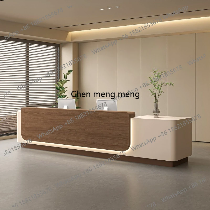 

Company Restaurant Reception Desks Beauty Salon Minimalist Design Reception Desks Long Welcome Mostrador Commercial Furniture
