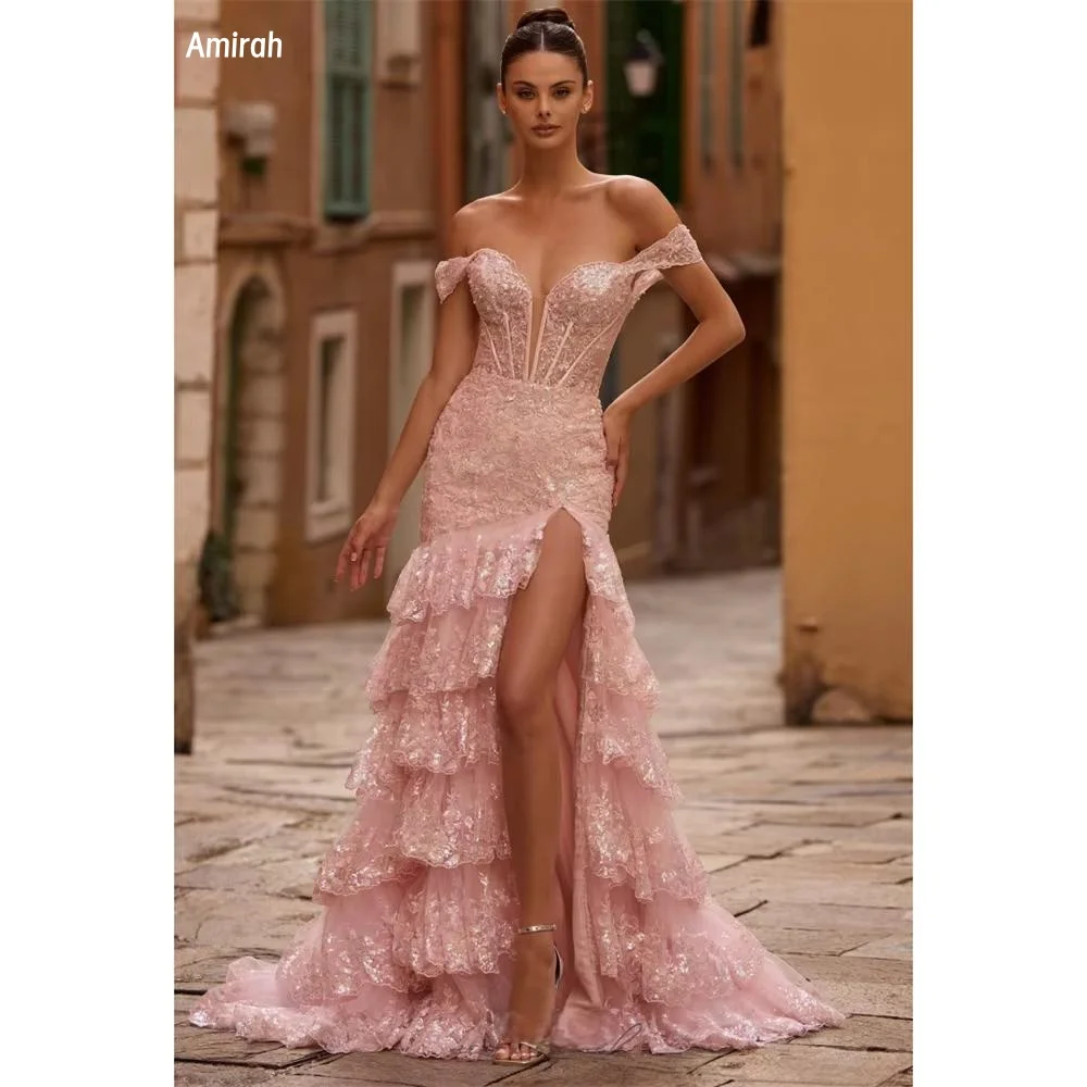 

Amirah Lace Lotus Dress Elegant Women's Dresses for Wedding Party Dresses for Special Occasions Custom Made Prom Dress 2025 Long