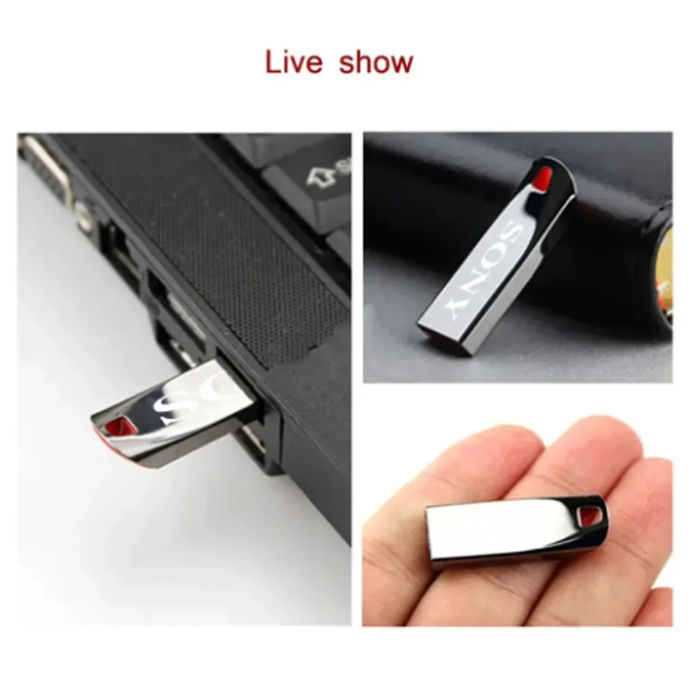 SONY Original 2TB Usb3.0 แฟลชไดรฟ์โลหะความเร็วสูง Pendrive 1TB 256GB ไดรฟ์ USB แบบพกพากันน้ํา Memoria USB Flash Disk