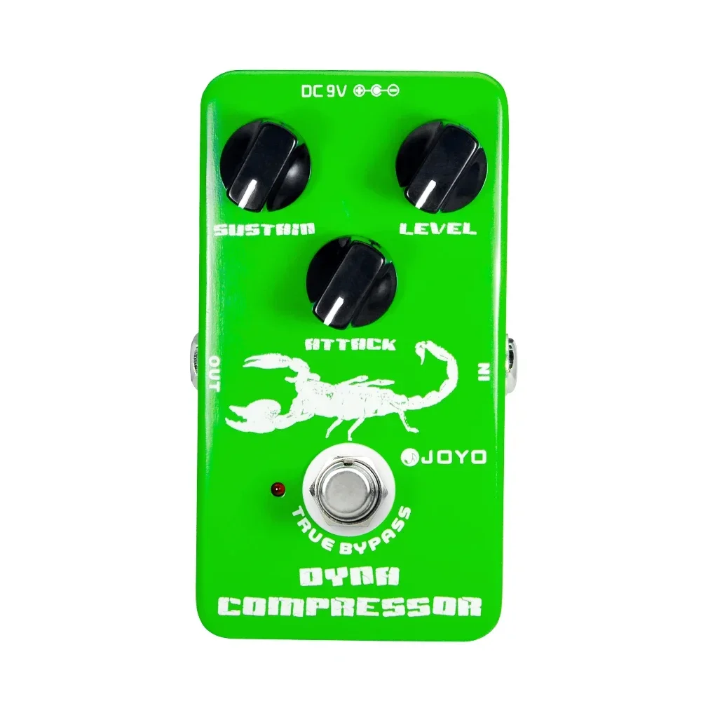 JF-10 Dynamic Compressor Guitar Effect Pedal Low Noise Classic Compressor Effect True Bypass Electric Guitar Bass Pedal