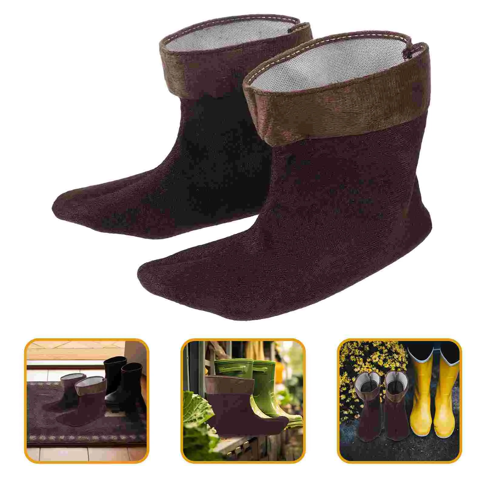 

1 Pair Rain Boot Liners Breathable Hiking Socks Outdoor Hiking Hunter Socks for Rain Boots boot liners for rubber boots