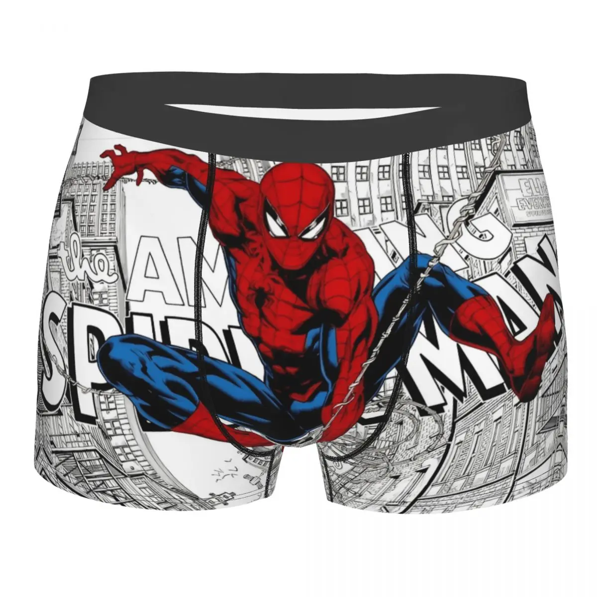

Men's Spider-Man Spiderman Hero Boxer Briefs Shorts Panties Polyester Underwear Male Funny Plus Size Underpants