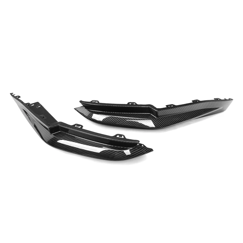 G82 Replacement Rear Valance Cover 2 PCS  Fit for BMW G82 G83 M4 2021+ Sedan  Dry Carbon OEM style Rear Splitters