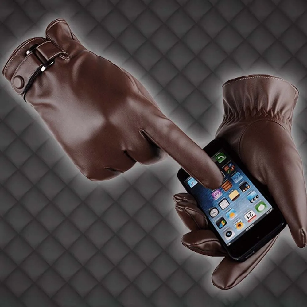 

1 пара мягких перчаток из полиуретана, защищающих от холода, водонепроницаемых, с сенсорным экраном, черные, утолщенные, однотонные, теплые, ветрозащитные, зимние.