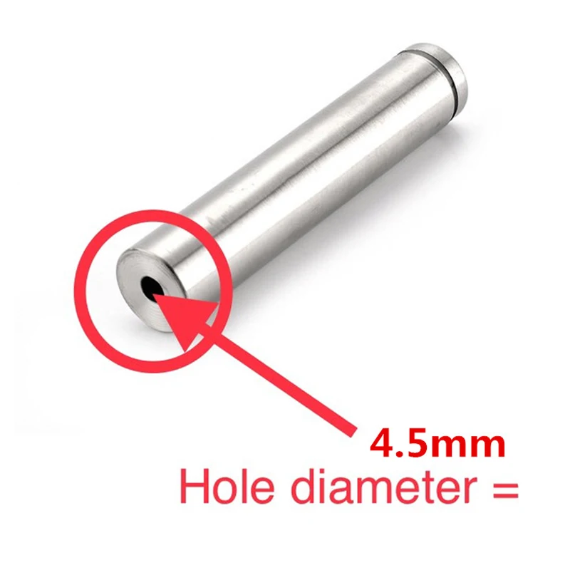 8 pcs Glass Fasteners Dia.12/16/19mm Stainless Steel Acrylic Advertisement Standoffs Pin Nails Billboard Fixing Screws Hardware
