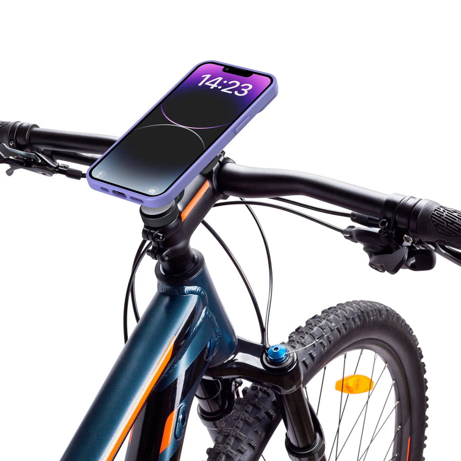 Universelle Lenker-Telefonhalterung 360° ° Rotation – Motorrad- und Fahrrad-Telefonhalter, verstellbare Klemme, passend für 4–7 Zoll große Telefone – Detail 4