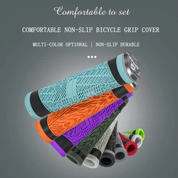 ENLEE Silicone MTB Bike Bicycle Grips Sponge Handlebar Soft Ultralight Grips Brake Grips Silicone Silica Glove Handle Anti XR-20