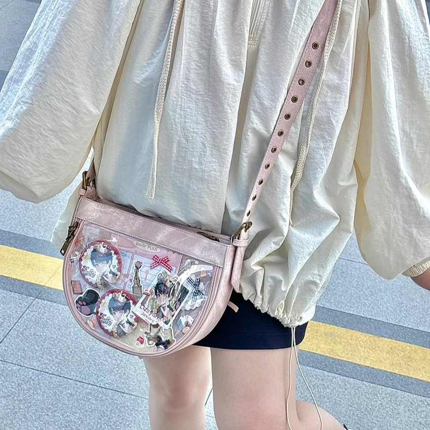

Original Underarm Crossbody Bags Double-sided Daily Small Denim Saddle Bag Purses and Handbags