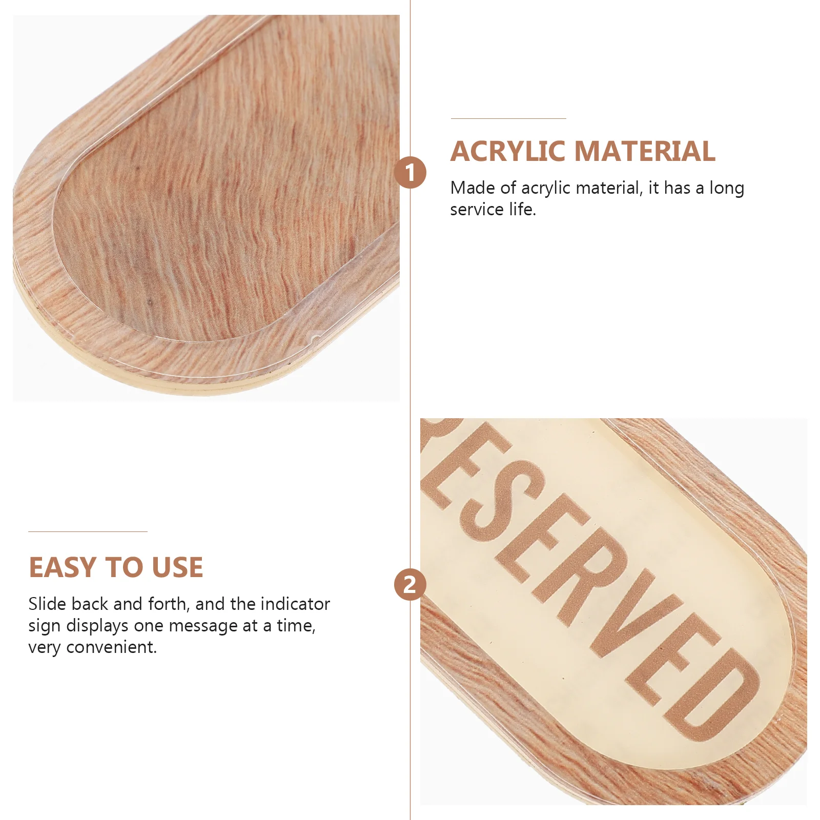 Outdoor Signs Restaurant Privacy Meeting Progress Reserved for The Bathroom Slider Vacant Conference Office