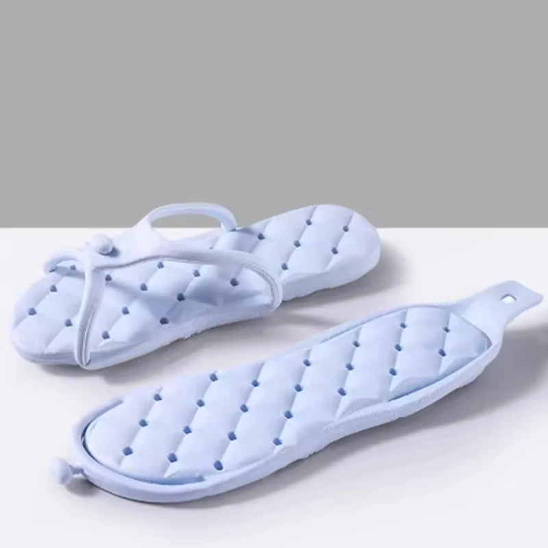

Portable Folding Couple Slippers Travel Travel Swimming Lightweight Non-slip Men and Women Travel Beach Flip-flops Sandals