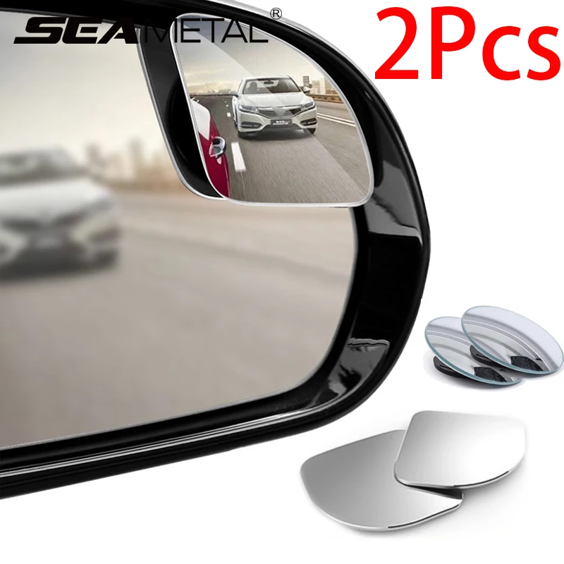 

SEAMETAL 2 шт. Улучшенные широкоугольные вспомогательные HD-зеркала заднего вида для автомобиля, устраняющие слепые зоны, для автомобильных аксессуаров