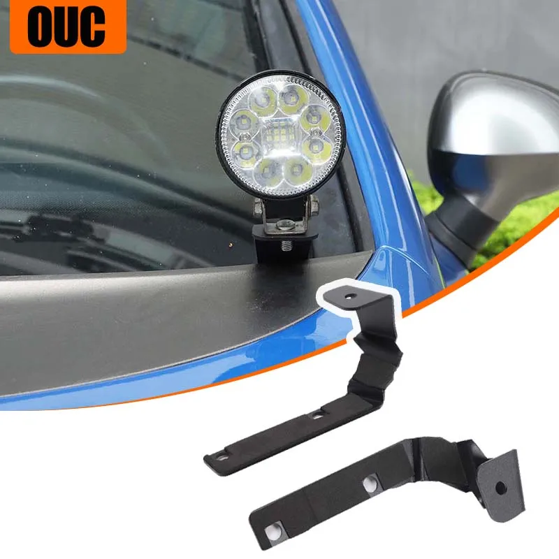 

Car Engine Hood Hinge Ditch LED Light Mount Bracket For SEAT Leon 2008-2012 Hood Pod Work Light Mount Brackets Accessories