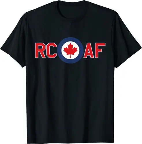 NEW LIMITED RCAF Royal Canadian Air Force Roundel Maple Leaf Canada T-Shirt