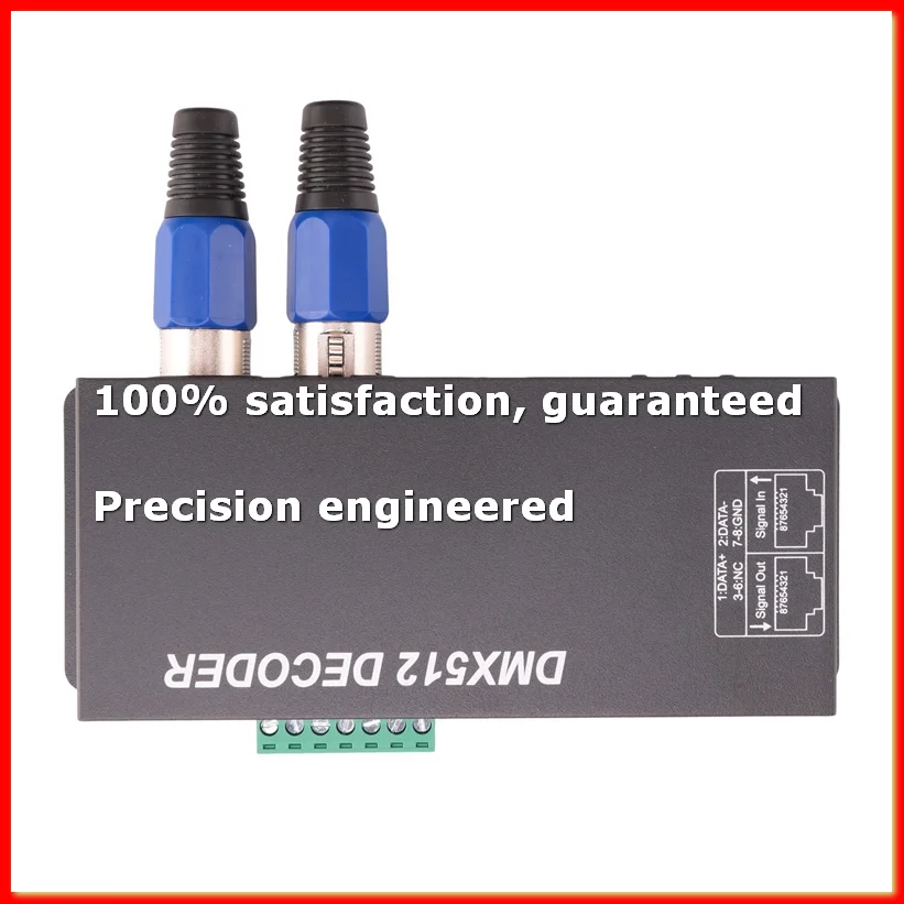 

512 Digital Display Decoder,Dimming Driver Dmx512 Controller For Led Rgbw Tape Strip Light Rj45 Connection-A31R