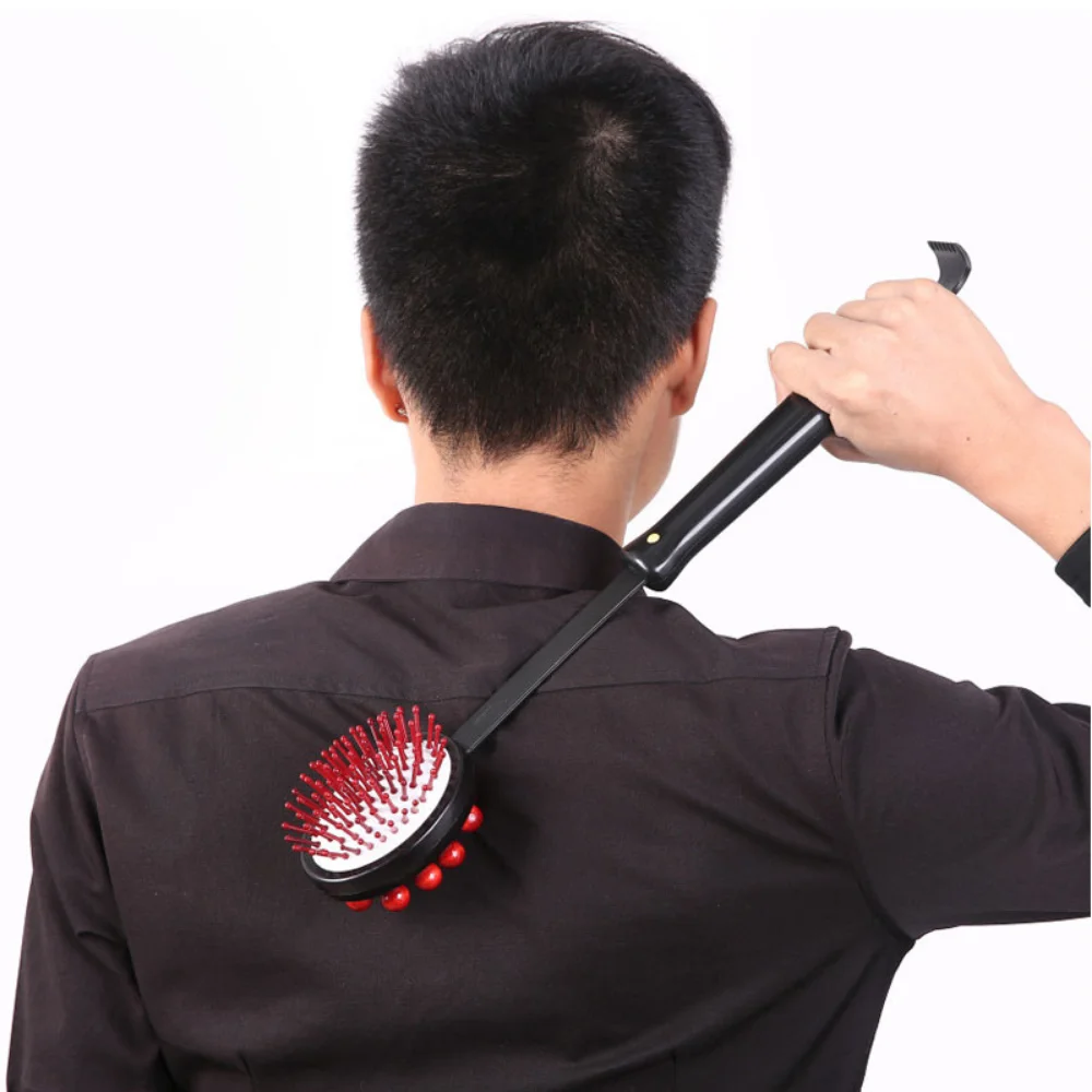 Multifunctional Double Head Massage Hammer Retractable Handle for Neck Shoulder Back Body Itch Massager Muscle Massage Relax