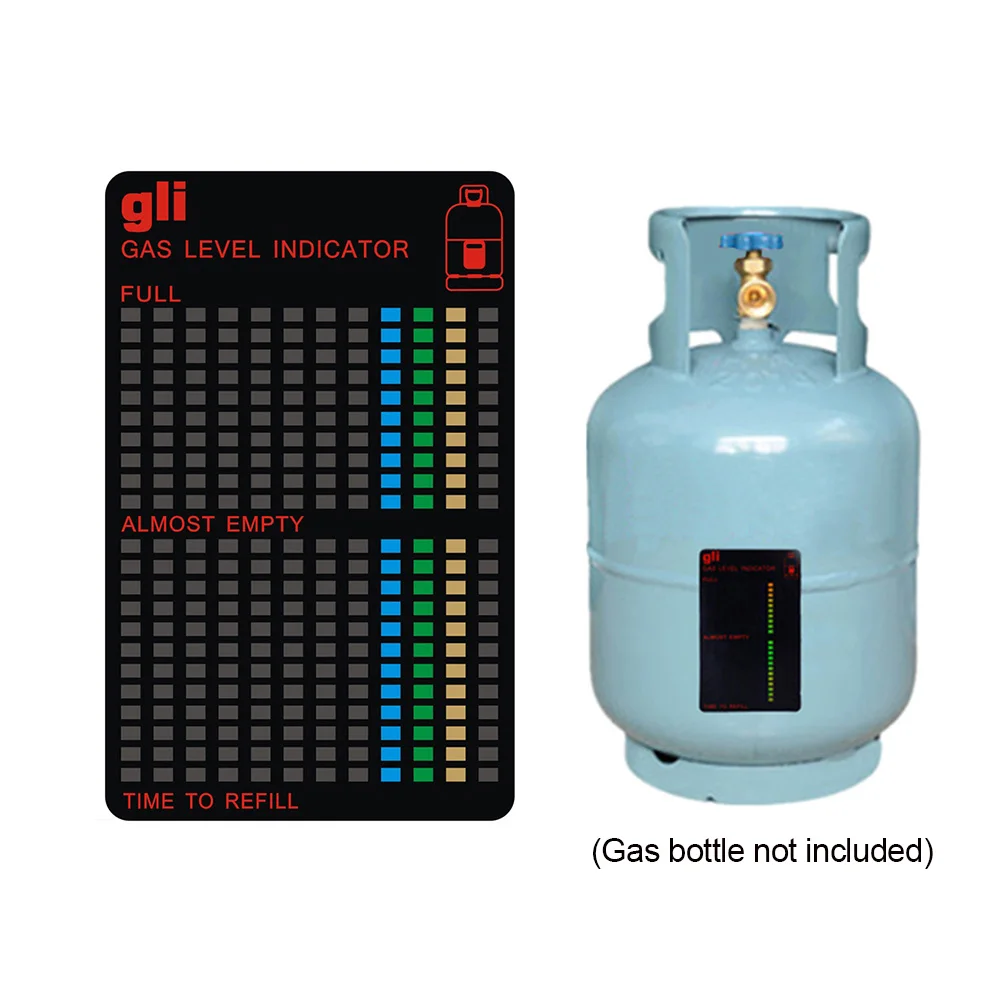 1/2pcs Practical Propane And Butane LPG Fuel Container Level Indicator Magnetic Table Caravan Bottle Temperature Measuring Card