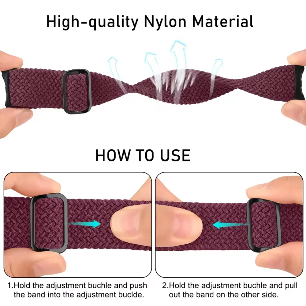 1/2PCs Braided Solo loop for Google pixel 4 watch strap 3 41mm Accessories Elastic Nylon correa bracelet google Pixel 2 1 band image 4