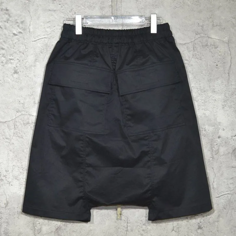 HKSH Summer New Men's Dark Style Youth High Street Knee Length Harem Pants Trendy Chic Design Niche Elastic Waist Shorts HK17957