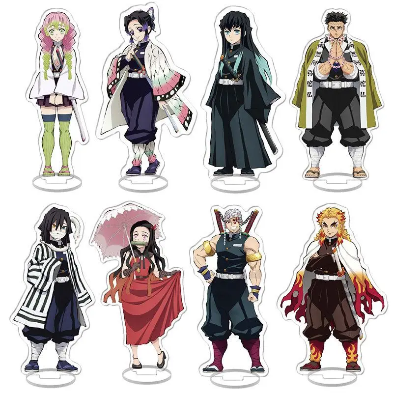 

Anime Demon Slayer Kimetsu No Yaiba stand Tanjiro Nezuko Figure Double-Sided High-Definition Acrylic Desk Ornament Gift