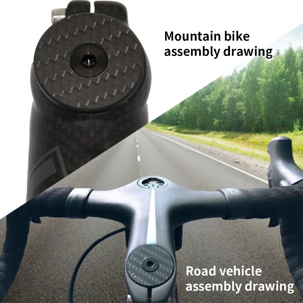 Ultraleichte Vollcarbon-Fahrrad-Vorbauabdeckung Steuersatz-Deckel für Rennrad MTB 1-1/8 Zoll Gabelrohr Kompatibles Fahrradzubehör – Detail 6