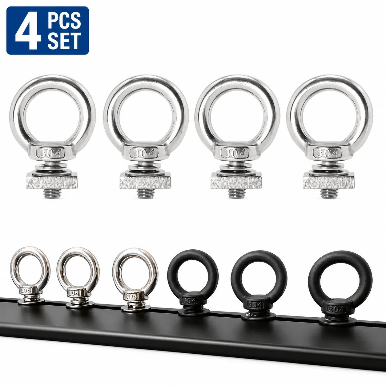 Screw Organizer Kit - 4 pezzi di bulloni ad anello
