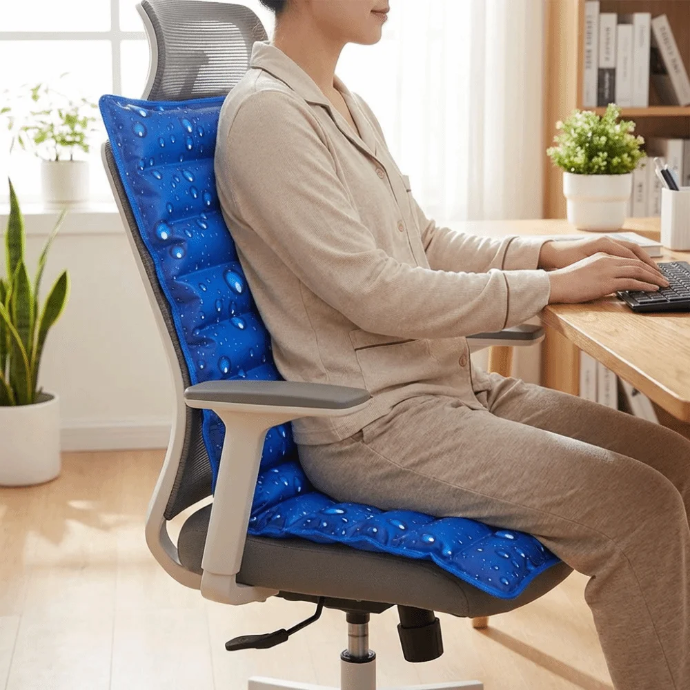 Comfortable Refillable Ice Seat Cushion DIY Design Summer Cool Chair Cooling Pad Portable Foldable Water Filling Cushion Travel