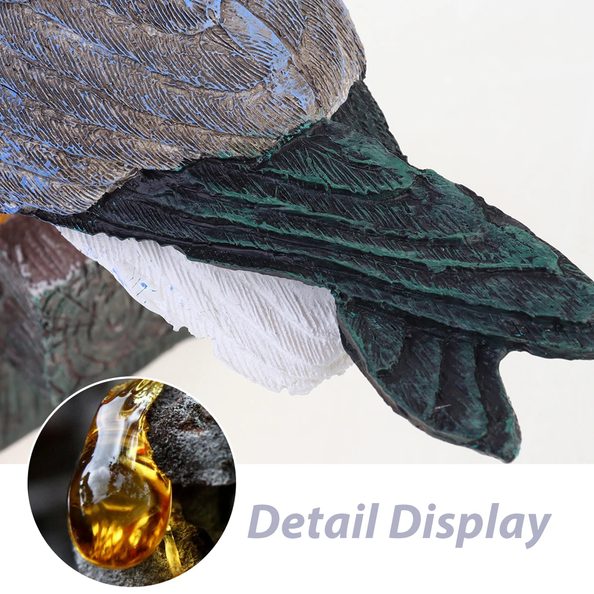 

Seagull Ornament Resin Mediterranean Style White Gray Desktop Garden Decoration Resin Sculpture Art for Home Office Shelves