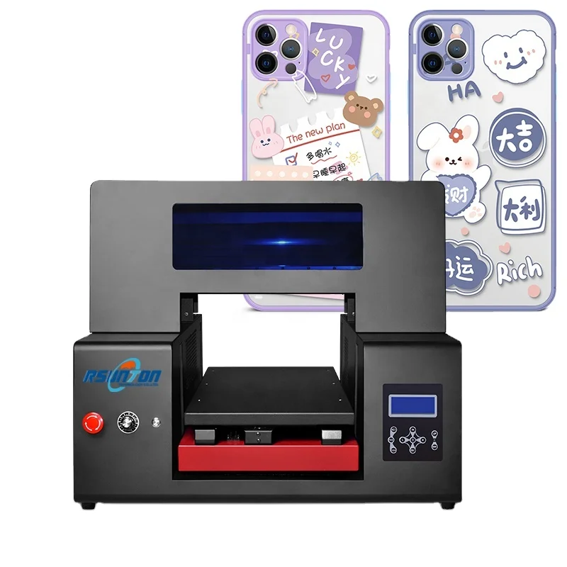 Multifunctional UV phone case Printing Machine A3 Inkjet UV Flatbed Printer with Best price For UV Printers