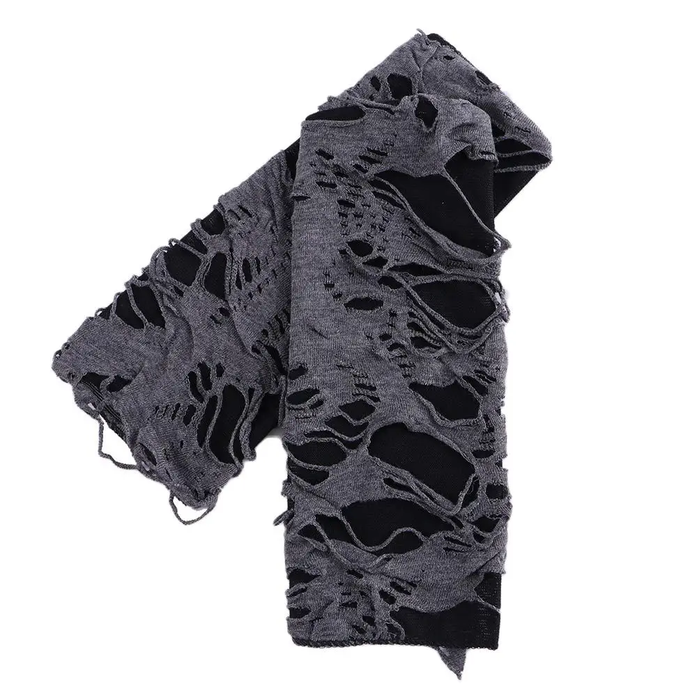 الرياضة تأثيري للجنسين النساء نصف اصبع الأسود القوطية أصابع قفازات كسر الشق هول القفاز فاسق قفازات #2