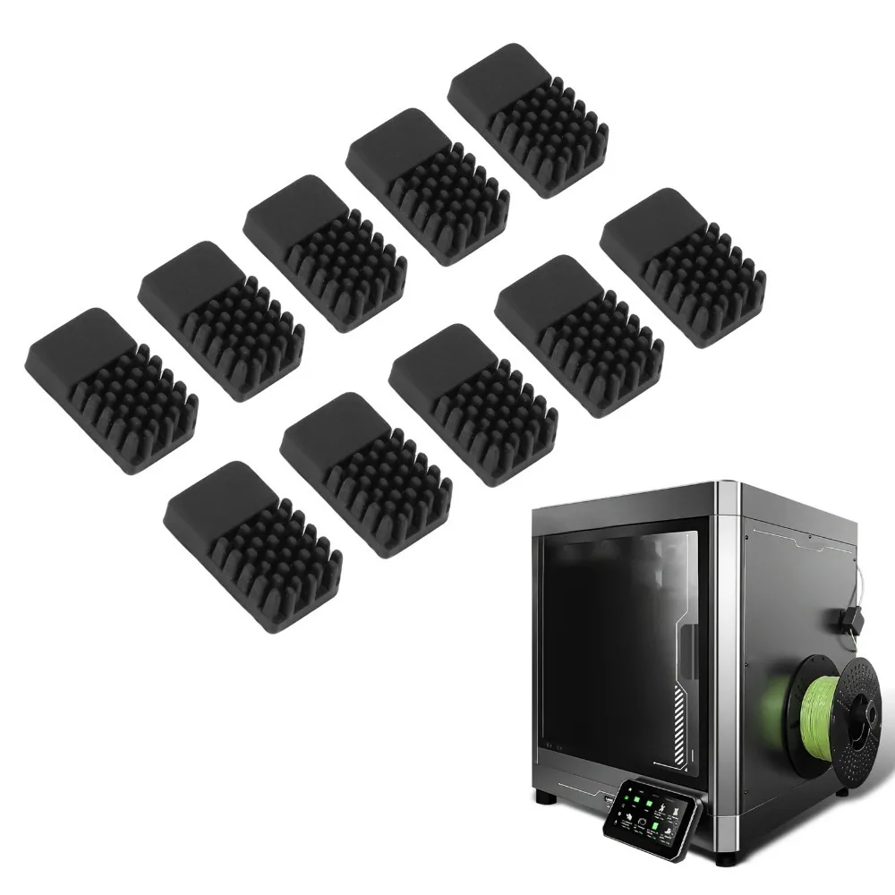 10Pcs Heat Proof Nozzle Brush With Adhesive Strong Cleaning Silicone Wiper Wiper Silicone for Elegoo Centauri Carbon