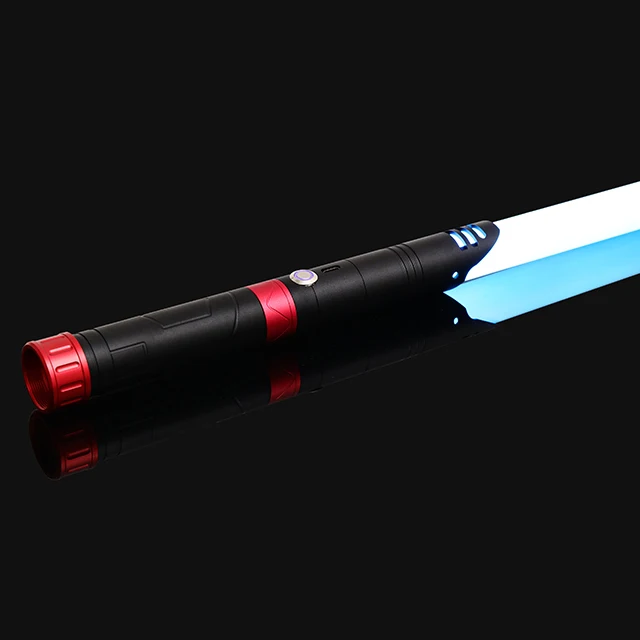 ルーク RGB 16 色可変金属ハンドルライトセーバー打撃効果音 FX