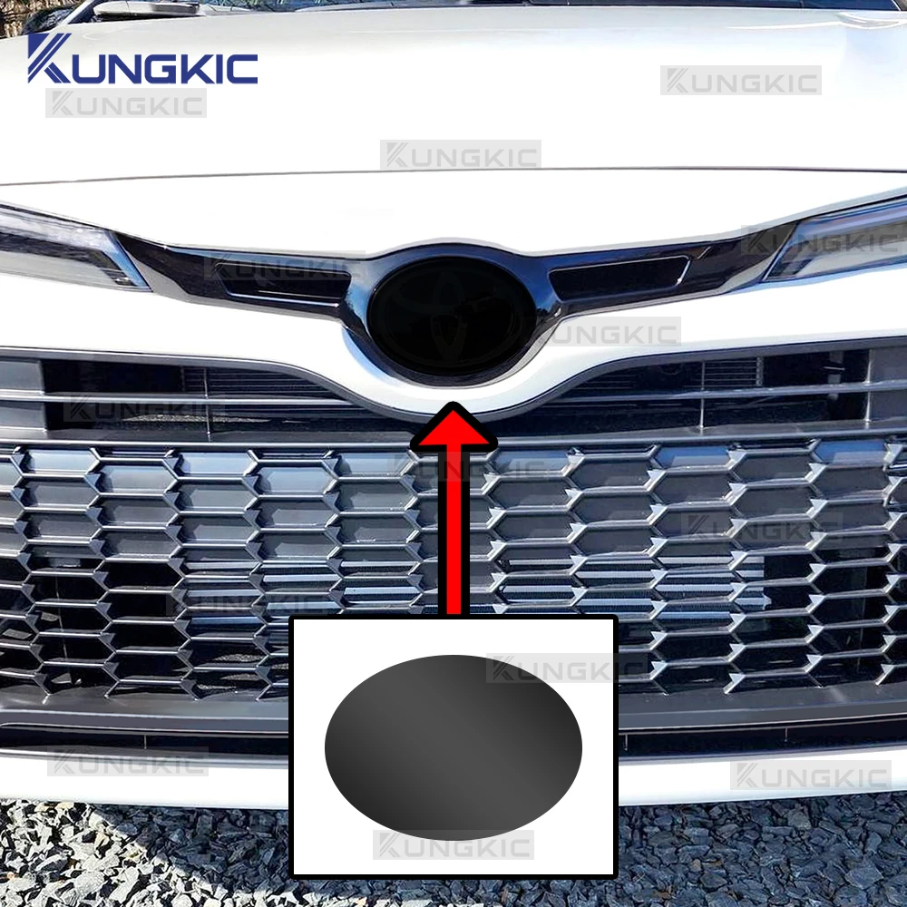 For Toyota GR Corolla 2023-2025 Car Front Emblem Pre Cut Dark Smoked TPU PPF Protection Film Anti-scratch Exterior Accessories