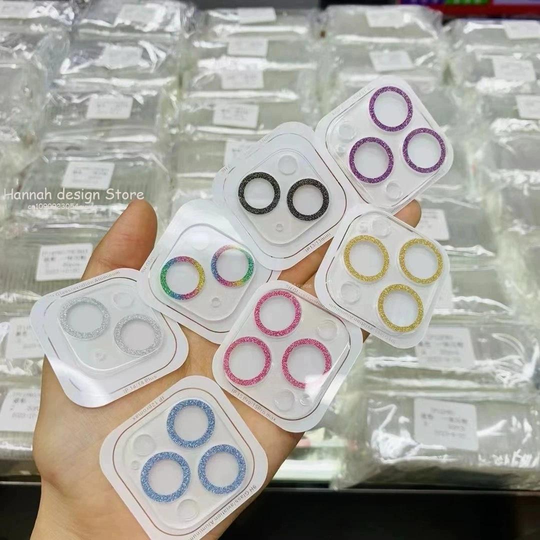 واقيات زجاجية للكاميرا لهاتف آيفون 14 15 16 برو ماكس 15 بلس زجاج حماية لهاتف آيفون 13 11 12 برو ماكس فيلم صغير