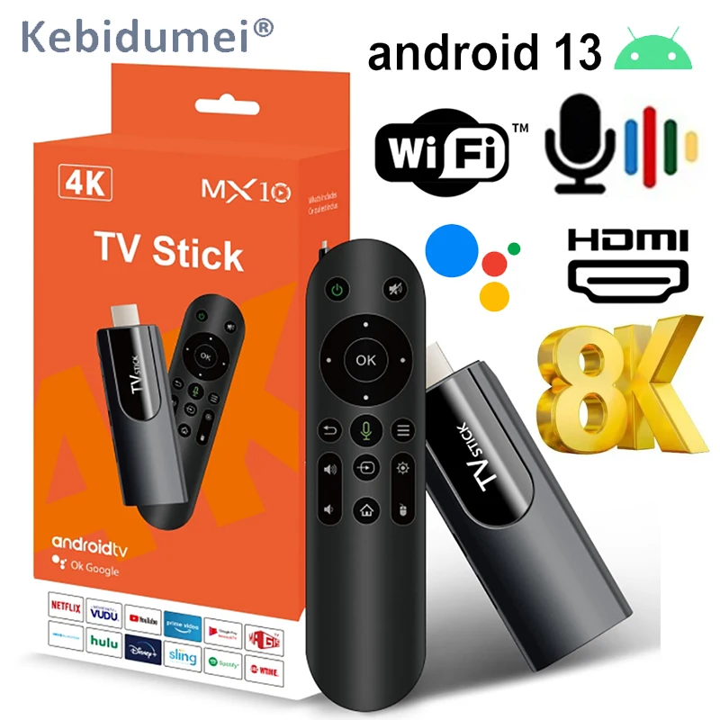 

ATV WIFI 2.4G 5.8G TV Stick Android 13 Stick HDR Set Top OS 4K 1080P WiFi6 For Google YouTube NETFLIX Network Media Player ﻿