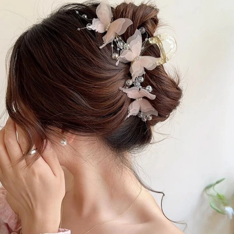 Pinzas para el pelo con forma de mariposa para mujer, horquillas con forma de tiburón, accesorios para el cabello